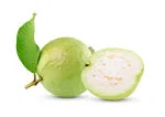 sliced Guava in white background image