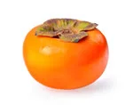 whole Persimmon fruit in white background