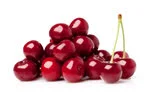 group of cherry fruit in white background image