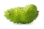 soursop fruit in white background