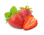 Three Strawberry in white background image