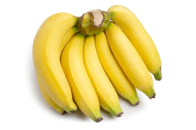 Regular Banana in white background