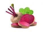 Beetroot in white background