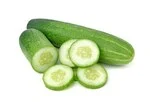 Cucumber in white background